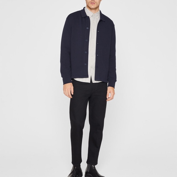 Terry Shirt Jacket - Brand New - NEVER WORN - Navy - Picture 4 of 5